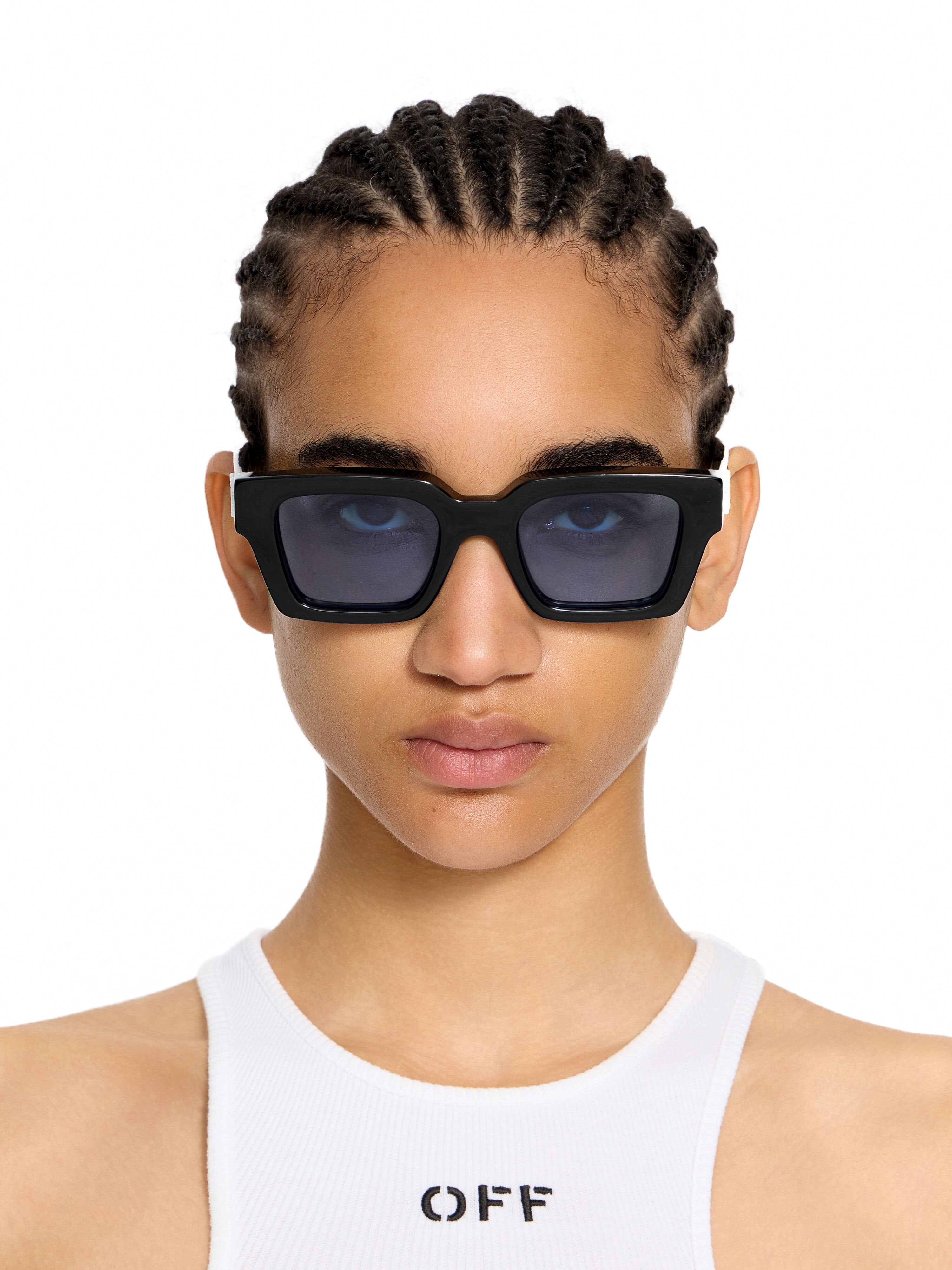 Off-White Virgil Light Blue Lens Sunglasses - lato