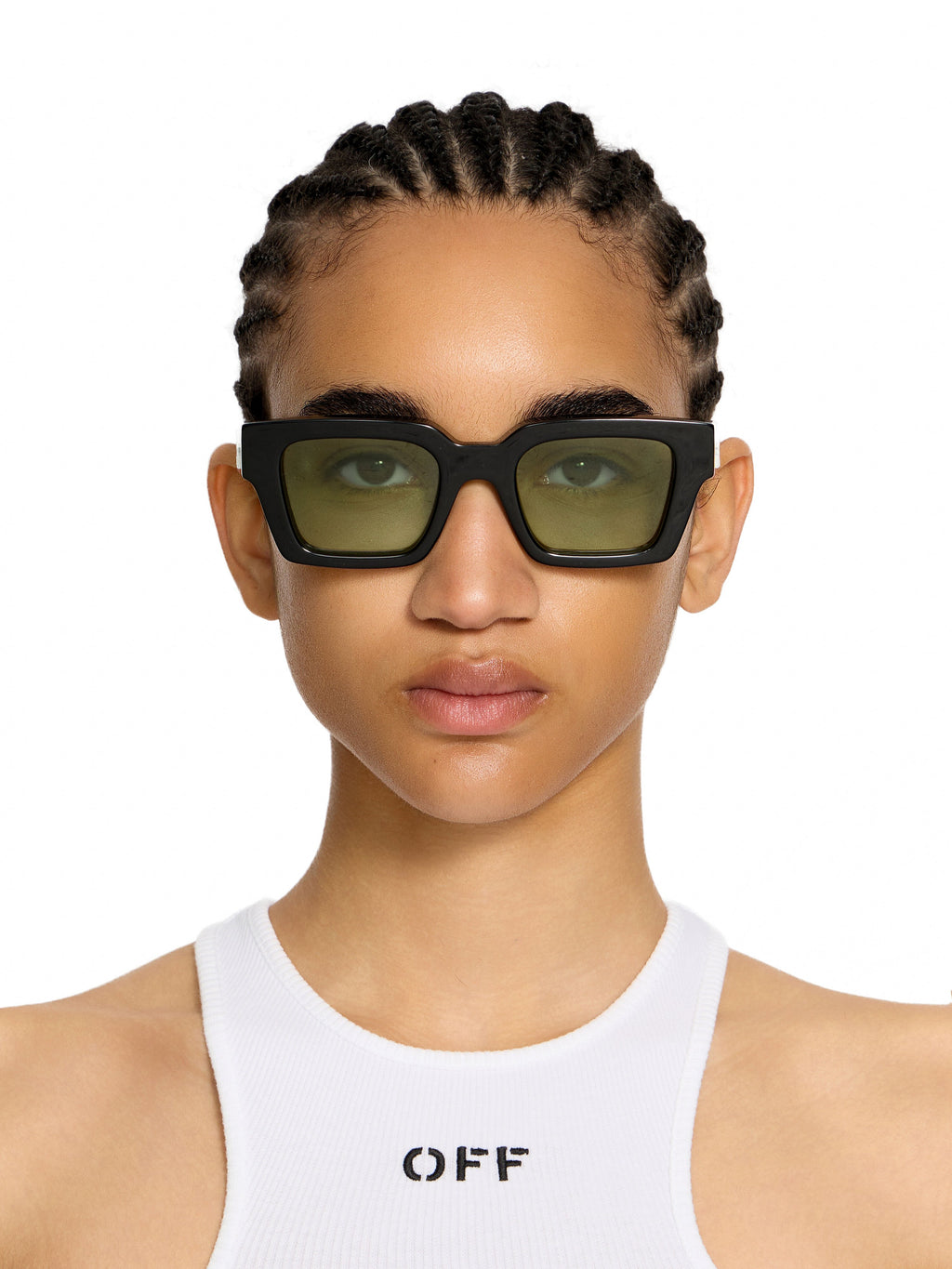 Off-White Virgil Light Green Lens Sunglasses - lato